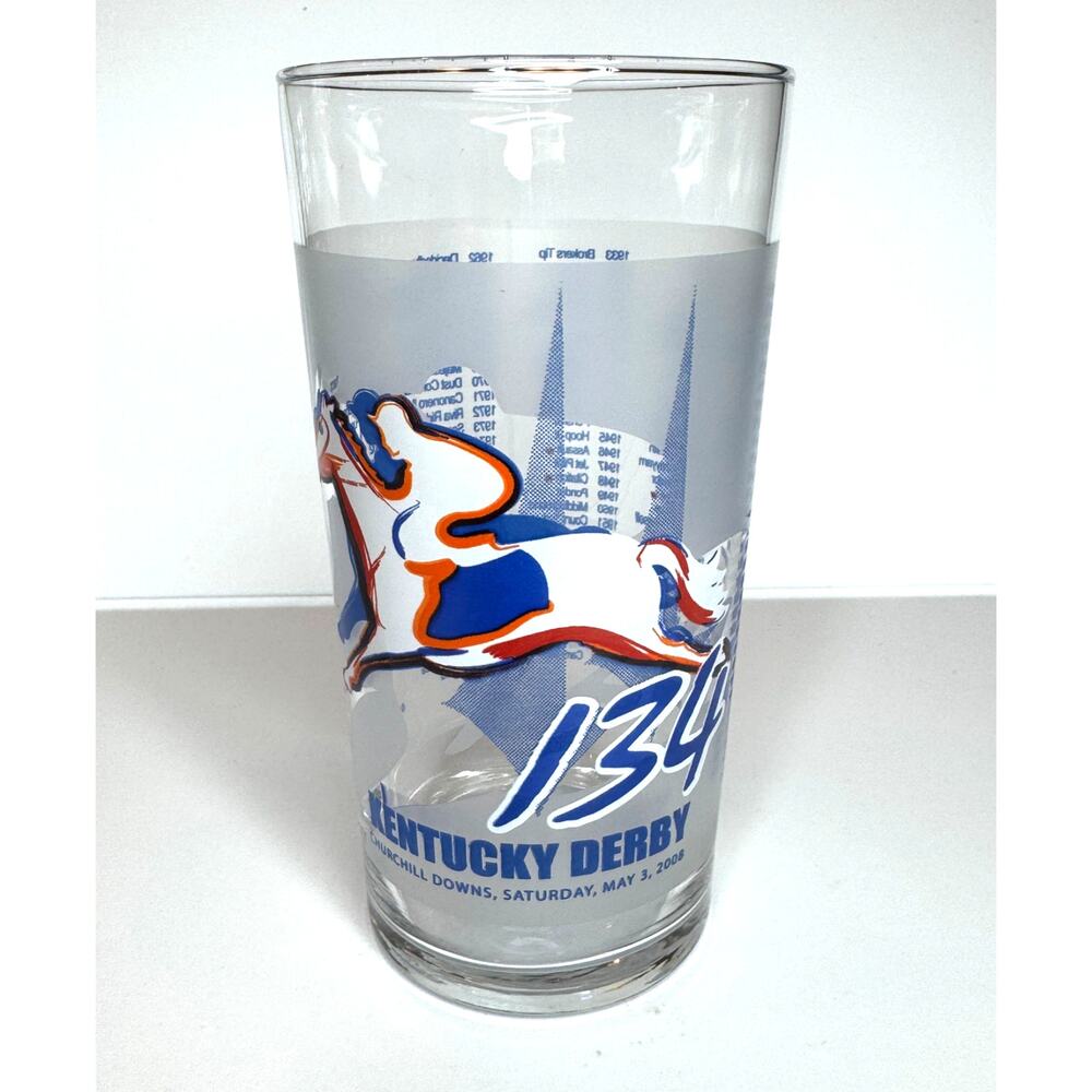 2008 134th Kentucky Derby Mint Julep Glass Churchill Downs Libbey 12 oz.